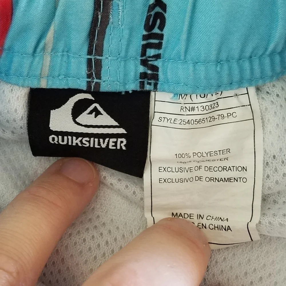 Quiksilver Swim Trunks M 10/12